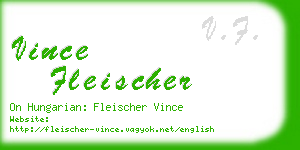 vince fleischer business card